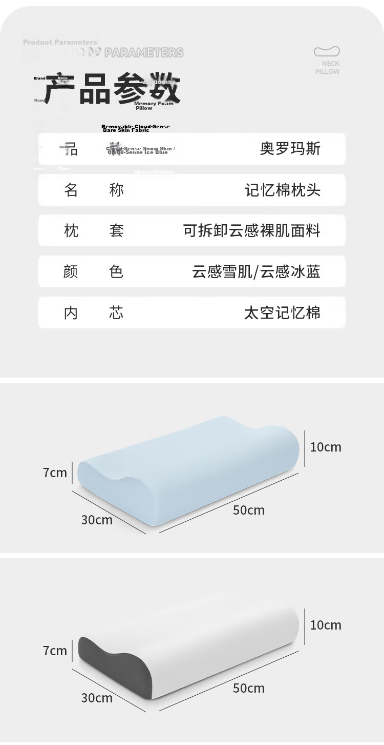Aeromax Memory Foam Cervical Pillow, Cloud-Like Deep Sleep Pillow Core, Neck Support Pillow for Adults, Patented Design for Sleeping 10