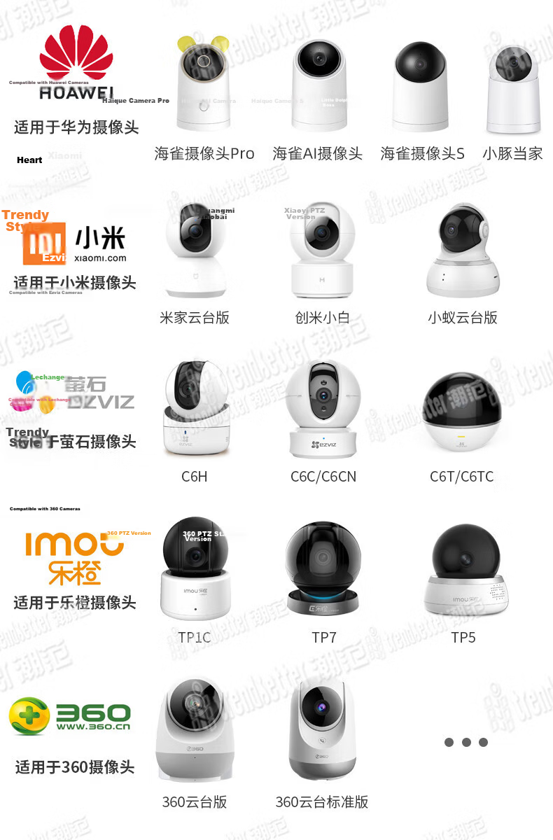 ChaoFan Compatible Power Extension Cable for Xiaomi 2K PTZ Camera 3M, Ezviz, Lechange 360, Huawei, Xiaopai, Xiaobai, TP-Link Surveillance Power Cable, Android Charging Cable 4