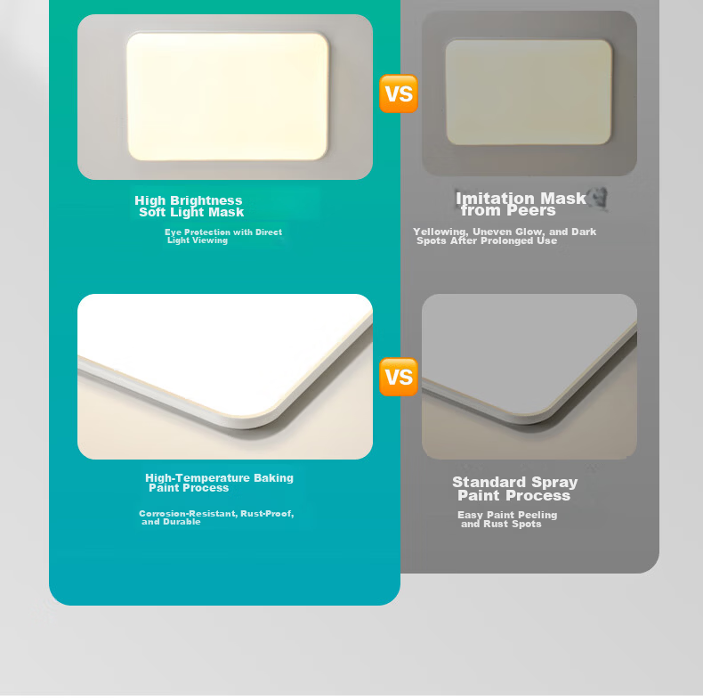 MICOE Eye Protection Lighting LED Ceiling Light for Living Room, High Color Rendering Index, Anti-Blue Light, Zhongshan Lighting White Jade Series 11