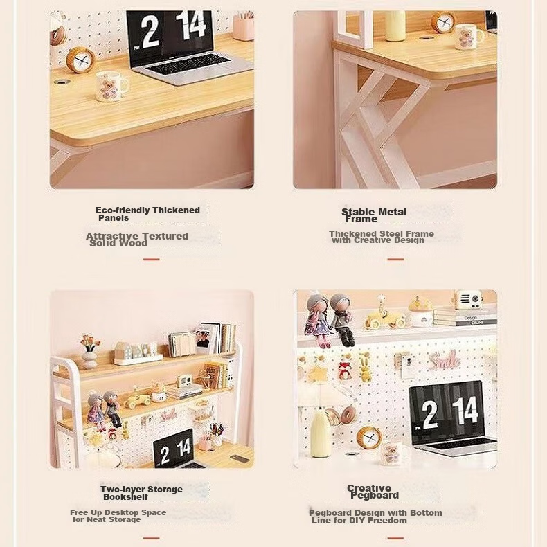 Gupujia Computer Desk, Home Simple Study Table, Long Rectangular Desk for Students, Writing And Learning Table, Gaming Desk, Office Desk 6