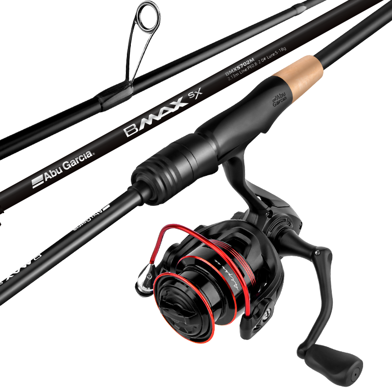ABU GARCIA BMAX3 Straight Handle Lure Rod Full Set Universal Long Casting Lure Combo 2.13m M + 2500 Spinning Reel