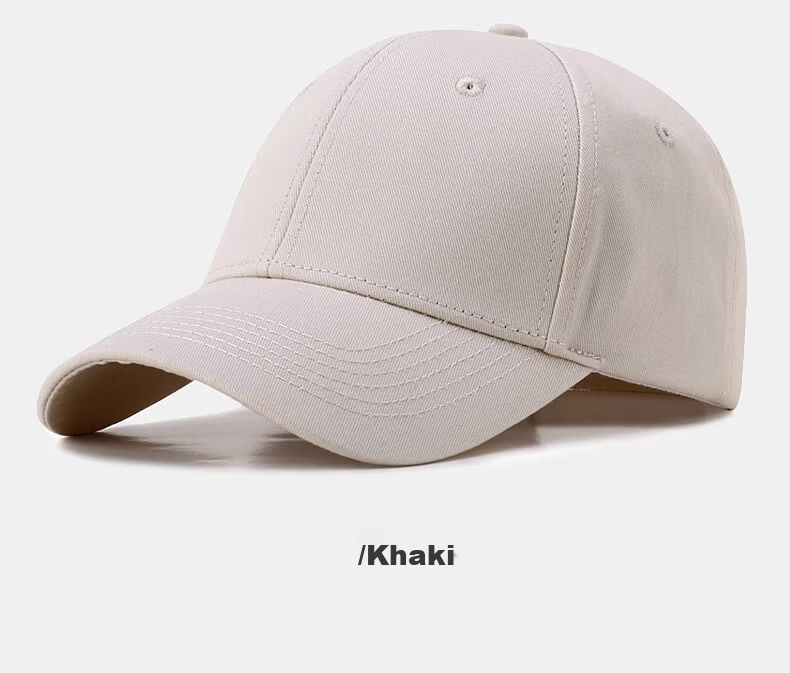 Haoguan Men's Spring Autumn Solid Color Couple Baseball Cap Slim Face Casual Versatile Large Size Duckbill Hat Summer Large Head Circumference Women's 9