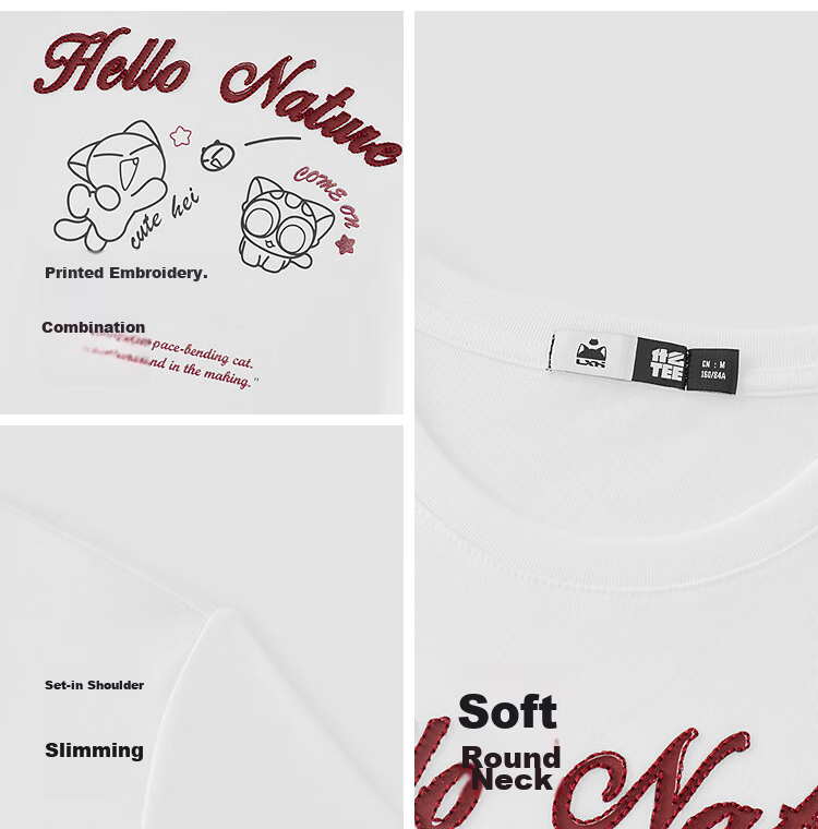 Semir Cooling T-Shirt | Luo Xiaohei Short Sleeve T-Shirt for Women Summer Short Slim Fit Shoulder 2026 Fun Clothing 109326100044 19