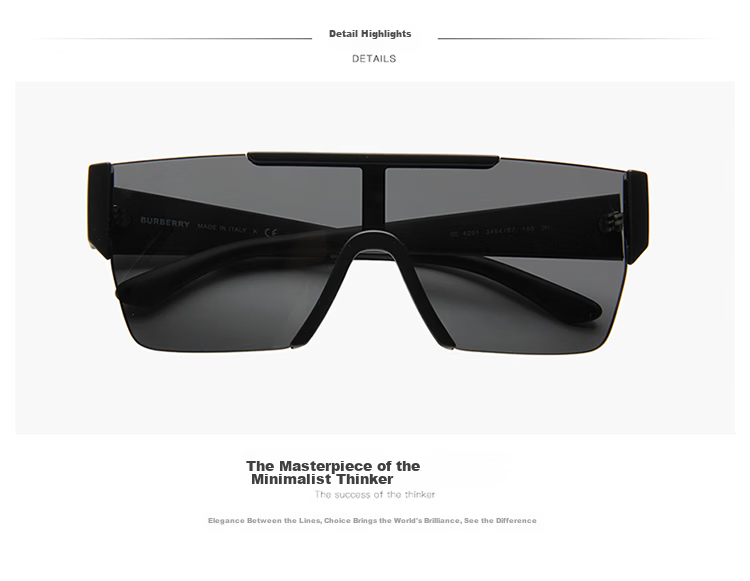 BURBERRY Sunglasses, BURBERRY Men's And Women's Sunglasses, Fashionable Square Frame Glasses, Valentine's Day Gift, 4291 3001G 5