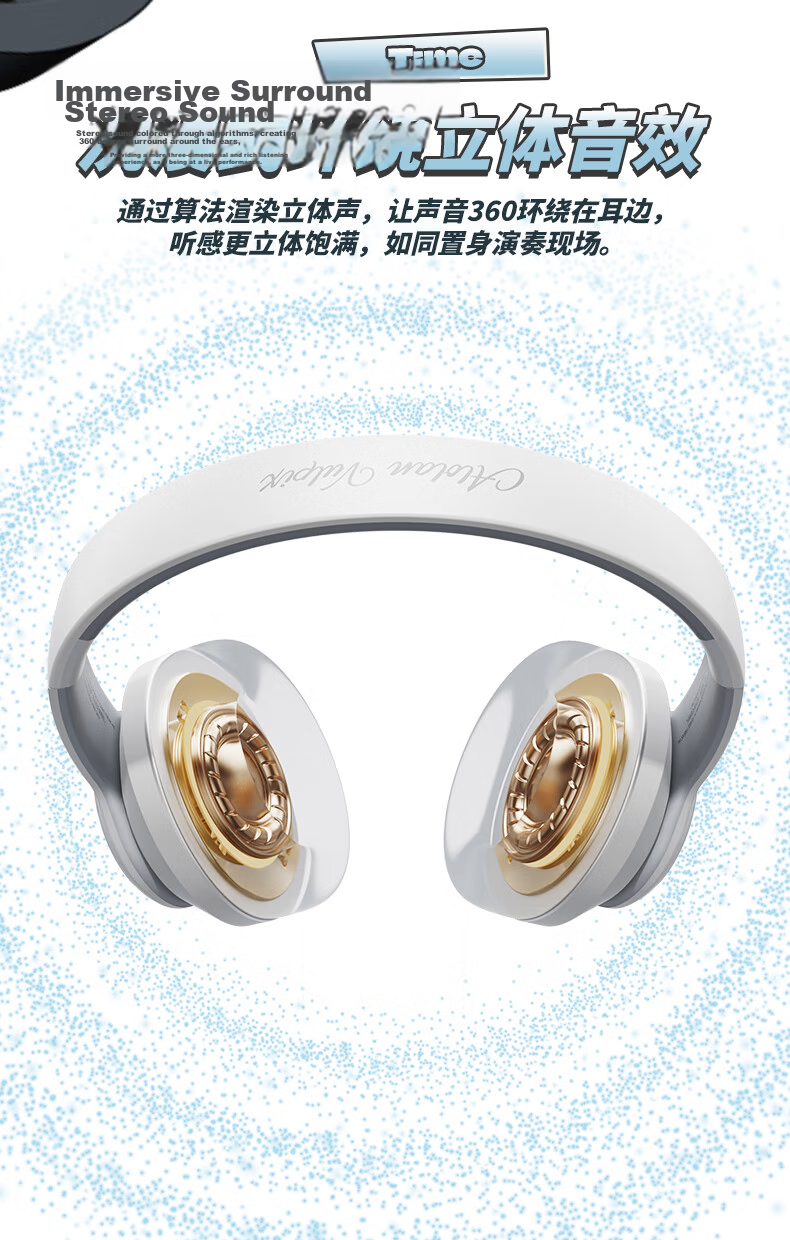 Chenfeng Pokémon Wireless Bluetooth Over-Ear Headphones Long Battery Life Gaming Music Sports Earphones Birthday Gift Compatible with Apple Huawei Xiaomi PM03 Gengar 5