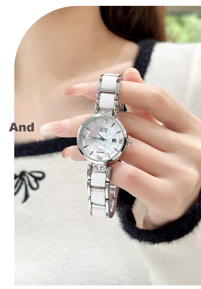 Hello Kitty Sanrio Women's Luxury Delicate Bracelet Watch Valentine's Day Gift for Girlfriend, Best Friend, Wife 2186 14