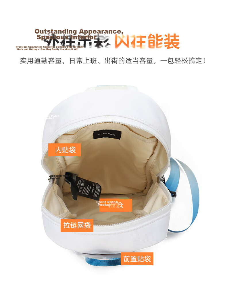 HEAD Men's Chest Bag Waterproof Crossbody Multifunctional Sports Waist Bag Trendy National Geographic Birthday Gift 12