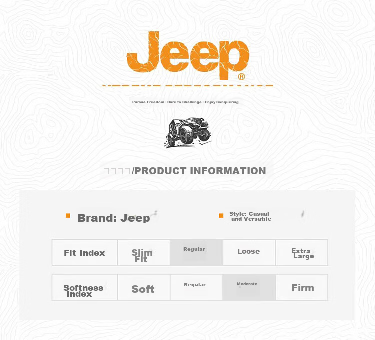 JEEP Men's Jacket Spring Autumn Casual Workwear Loose Fit Cotton Shirt Black 4XL 4