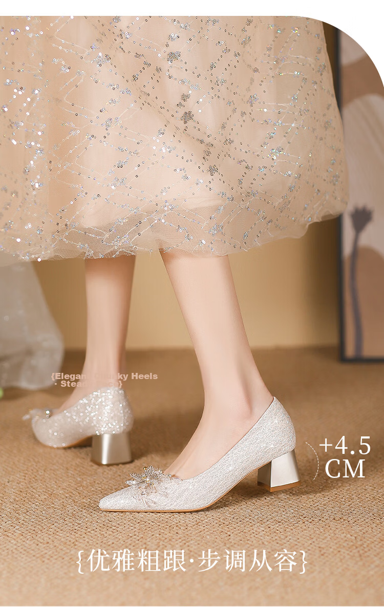 ZHR Valentine's Day Women's High Heels Bride Stiletto Wedding Shoes with Rhinestones and Pearls K312 Red Size 38 5