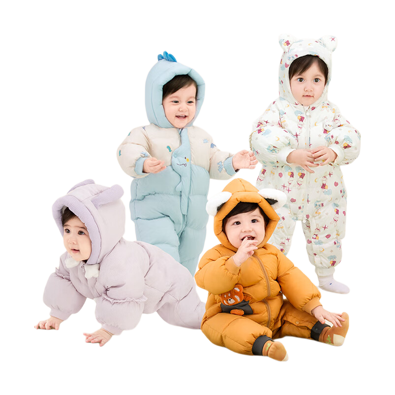 BALABALA Baby Toddler Down Jumpsuit Winter 2025 [Mall Same Style] 200425120207
