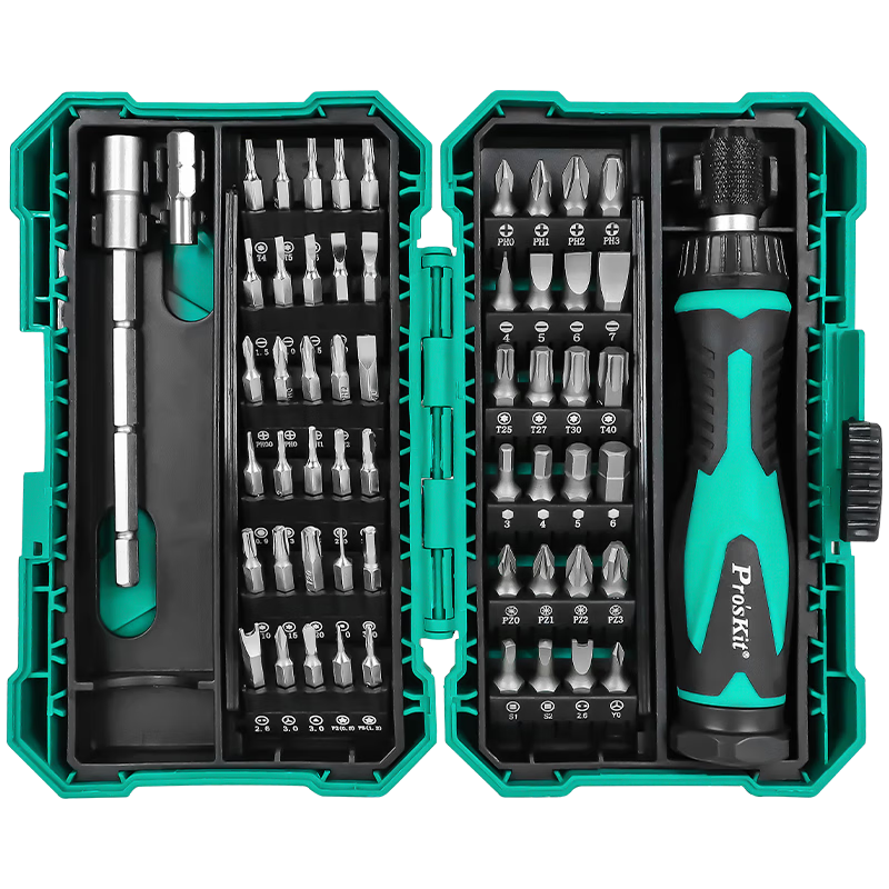 Pro'sKit 57-in-1 Multi-Function Screwdriver Set Household DIY Repair Tool Kit SD-9857M