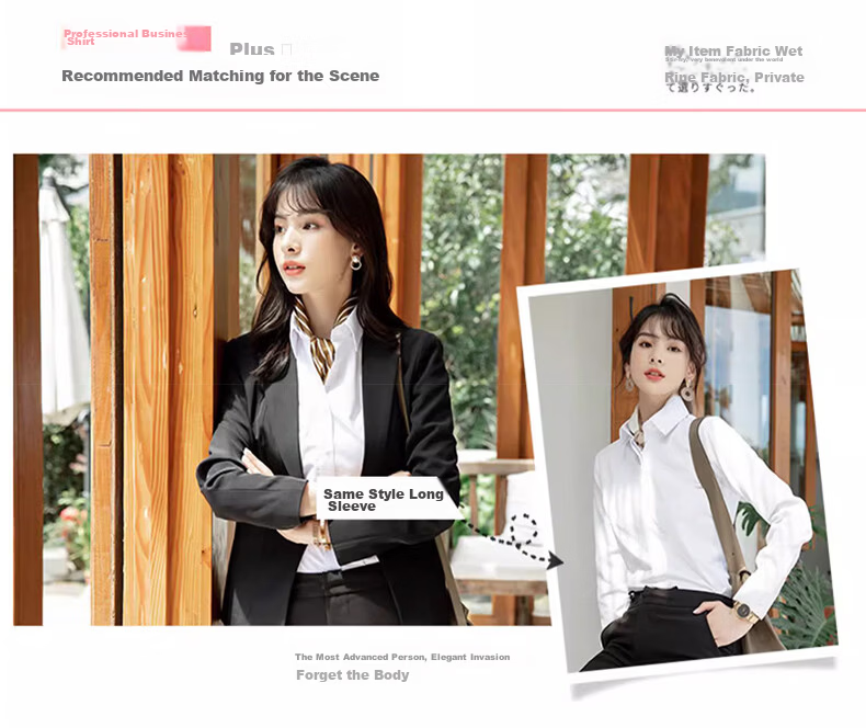 TUCANO Women's Summer Shirt Dark Placket Wrinkle-Free Slim Fit Business Short Sleeve Formal Commuter Blouse White 2XL 14