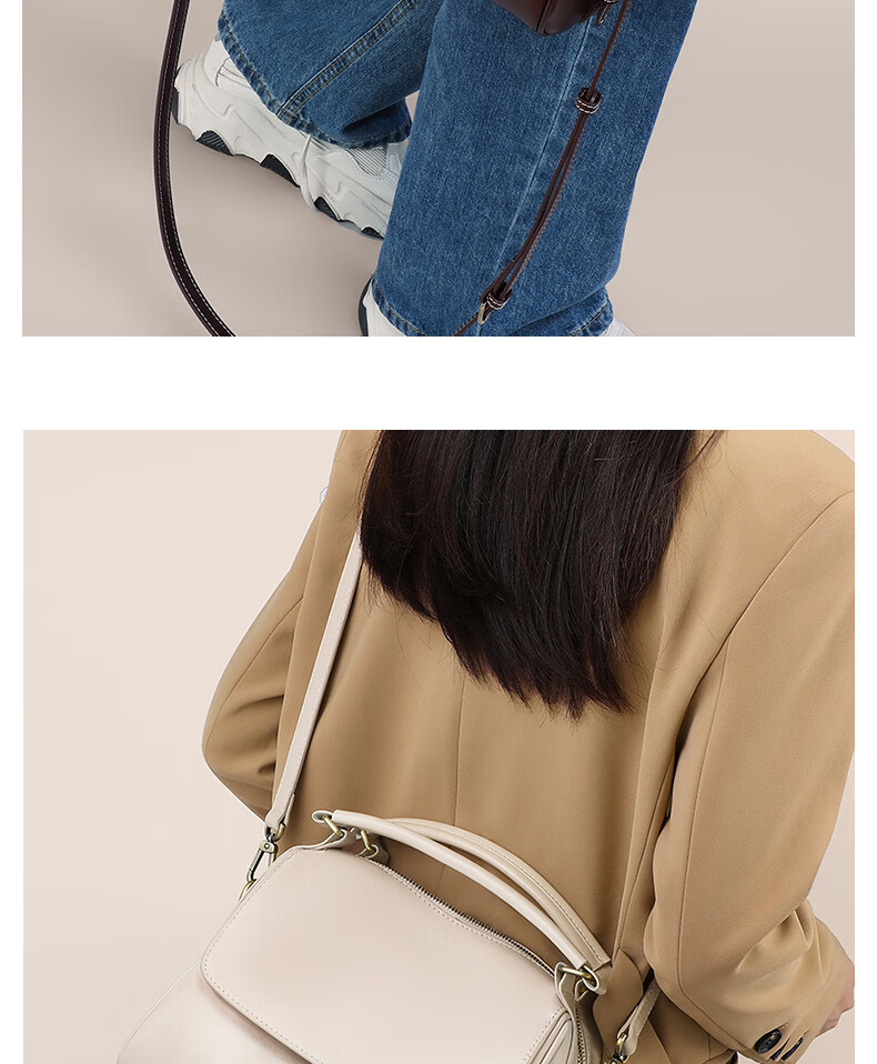 YUYULA Leather Handbag, Women's Crossbody Tote Bag, Large Capacity Brand Shoulder Bag, Practical Birthday And Mother's Day Gift for Mom 5