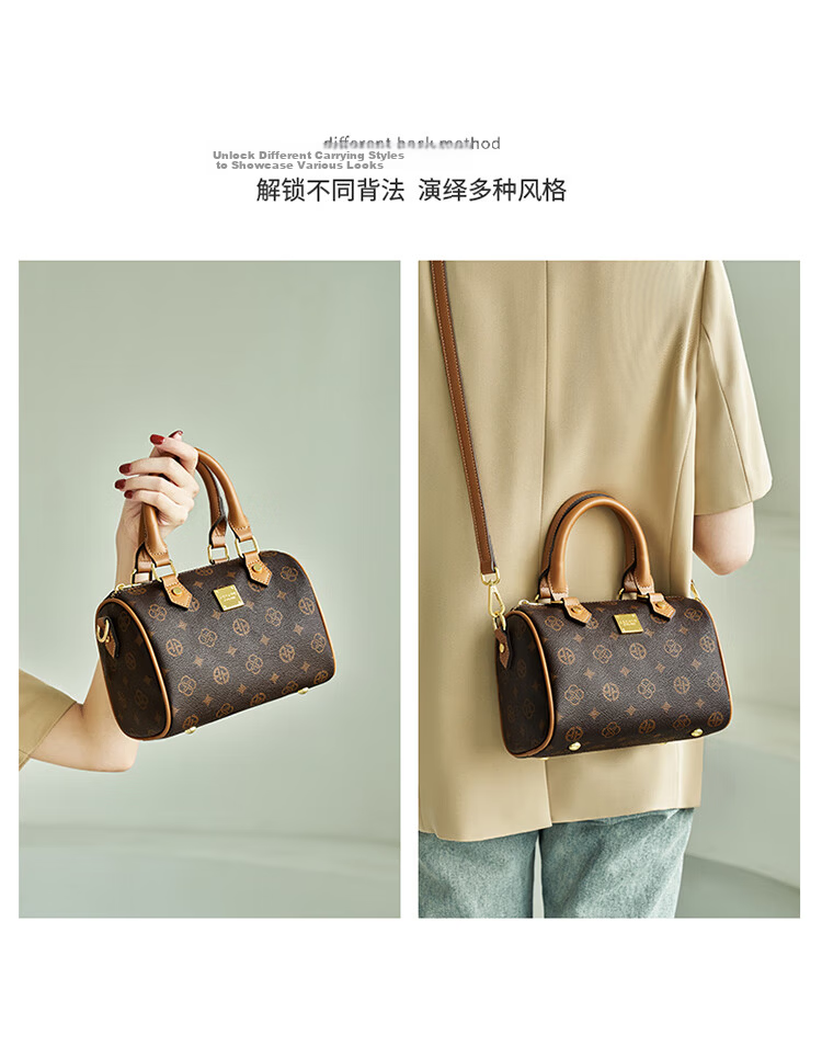 Aokang Women's Handbag, Trendy Boston Tote Bag, Light Luxury Crossbody Shoulder Bag, Birthday And 520 Gift for Girlfriend Or Wife 8