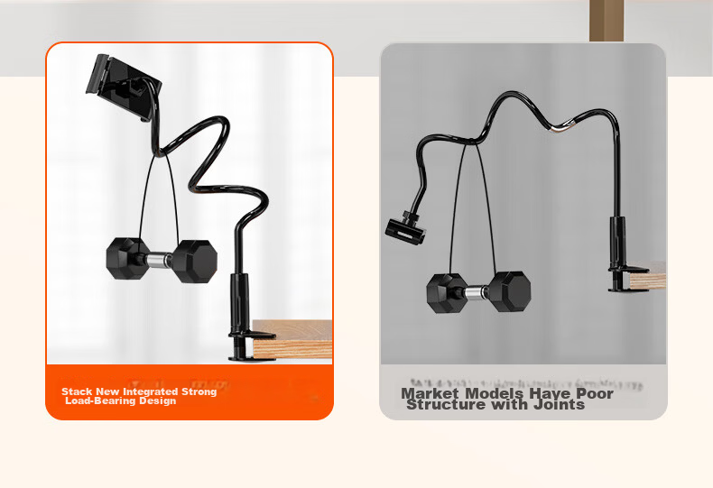 Stiger [Stable Upgrade] Phone Stand, Bedside Tablet Holder, Lazy Stand, IPad Holder, Desktop Exam Stand, Bedside Dorm Stand, TV Binge-Watching Live Streaming Online Class Stand, Universal Overhead Shooting Stand 15
