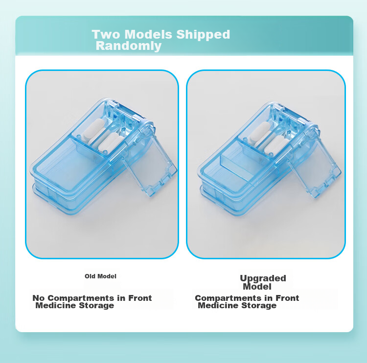 Xinqin Portable Weekly Pill Organizer, Medicine Storage Box with Double-Layer 8 Compartments, Multifunctional Container for Pills And Tablets 1