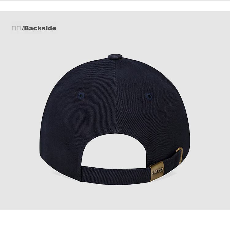 JEEP Men's Baseball Cap Autumn Pure Cotton Outdoor Trendy Sun Protection Visor Hat Unisex Black 15