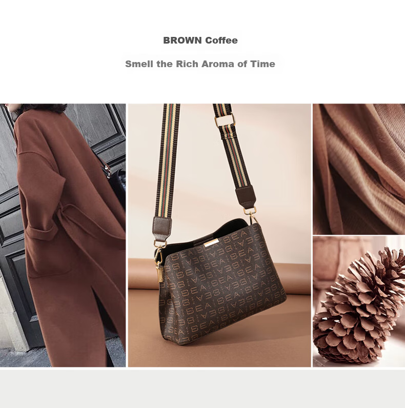 Aiqinghai Handbag, Women's Crossbody Bag, High-End Brand Shoulder Bag, Large Capacity, Light Luxury, Birthday And Mother's Day Gift, Practical Present for Mom 10