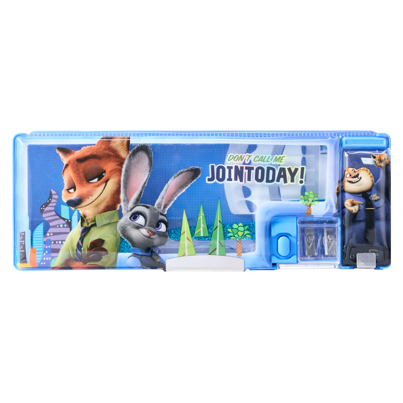 Disney Toy Story Kids Boys Girls Multifunctional Plastic Pencil Case Double-layer Pen Bag School Supplies Graduation Gift
