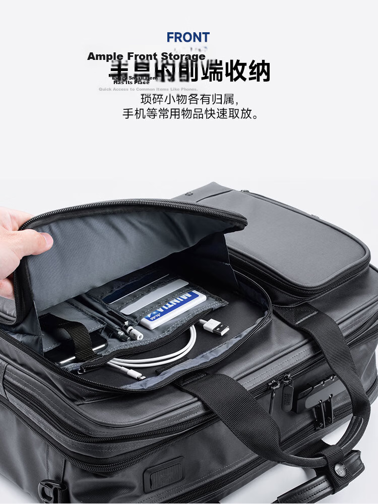 SANWA 15.6-Inch Large Capacity Laptop Bag, Handheld Water-Resistant Backpack, Multifunctional Shoulder Crossbody Bag, 28L 10