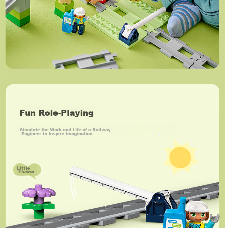 LEGO Duplo 10426 Railway Bridge and Track Set Kids Toys Birthday Gift Large Blocks 6