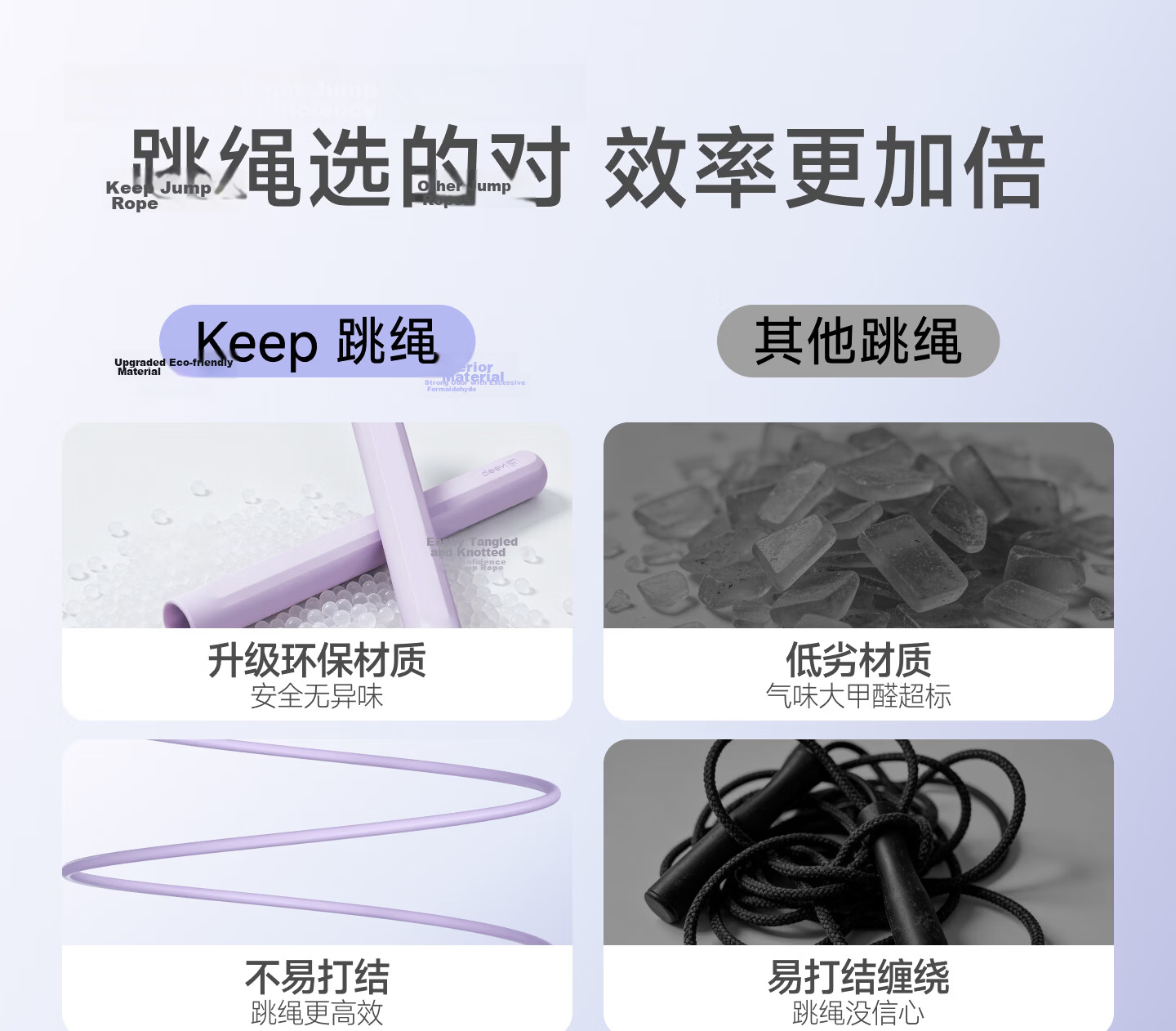 Keep Jump Rope for Adults, Cordless Jump Rope for Weight Loss, Fitness And Fat Burning, Dual-Purpose Heavy Ball Model, Glacier Gray 4