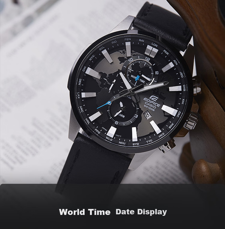 CASIO Men's Watch, EDIFICE Earth Heart Quartz Exam Japanese And Korean Style, Gift for Boyfriend, EFR-303DB 4