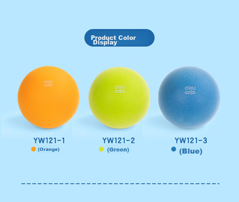 Deli No. 3 Children's Colorful Quiet Basketball, Indoor Noiseless Toy Gift, Gree 28