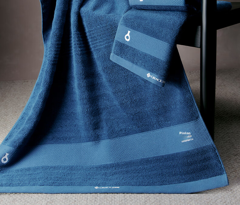 Grace Guose Series Thick Pure Cotton Bath Towel, 7A Antibacterial Absorbent Non-Shedding, for Men And Women, Bath Towel, Sports, Zhu Ying Hong 9