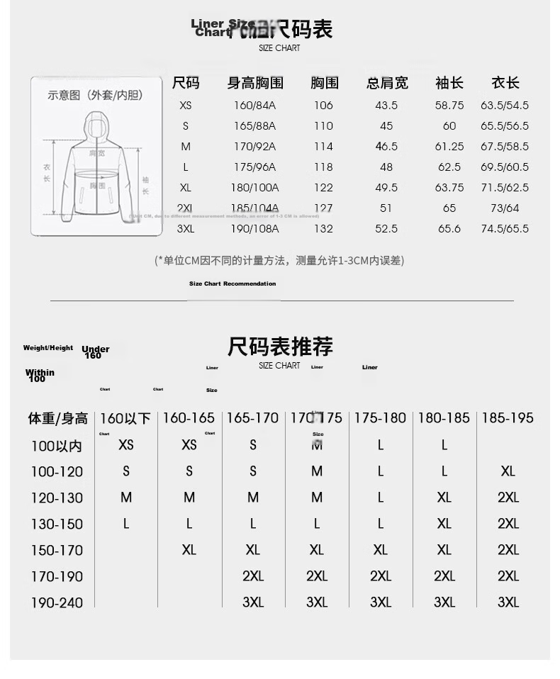 CAMEL Extreme Adventurer 3-in-1 Waterproof Windproof Mountaineering Jacket for Men and Women B008 M 11