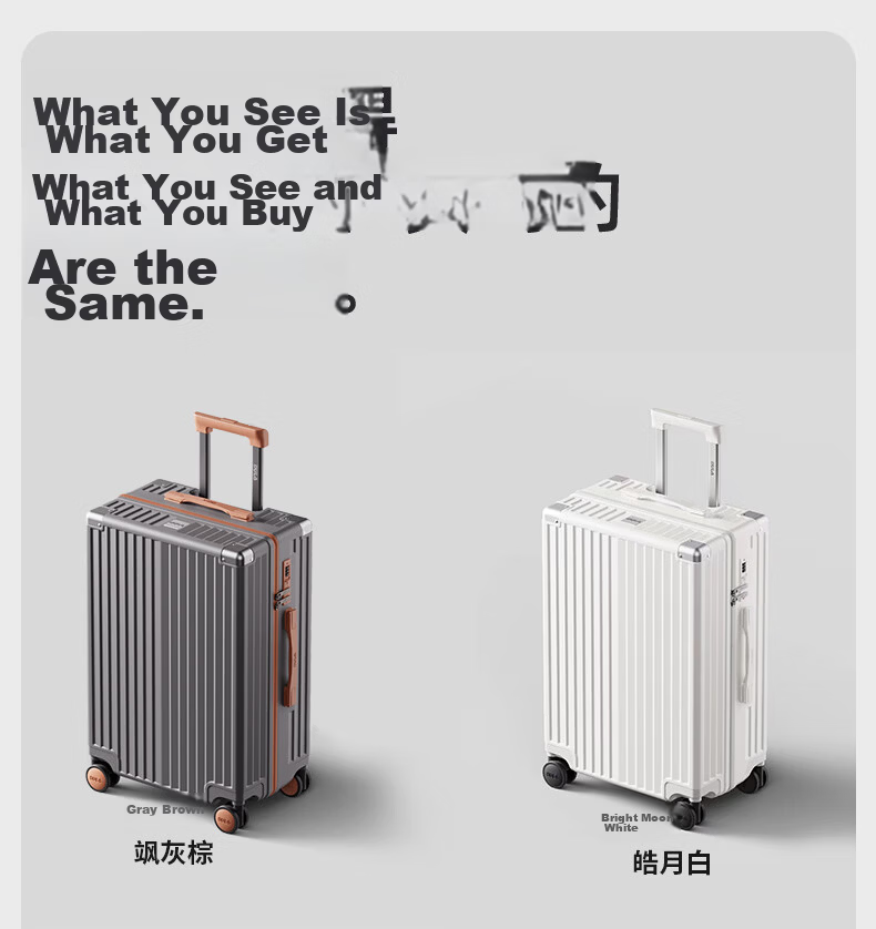 DULA Stylish Luggage with Cup Holder, Multifunctional Suitcase for Men And Women, Travel Case with Password Lock, Space Gray, 24 Inches 23