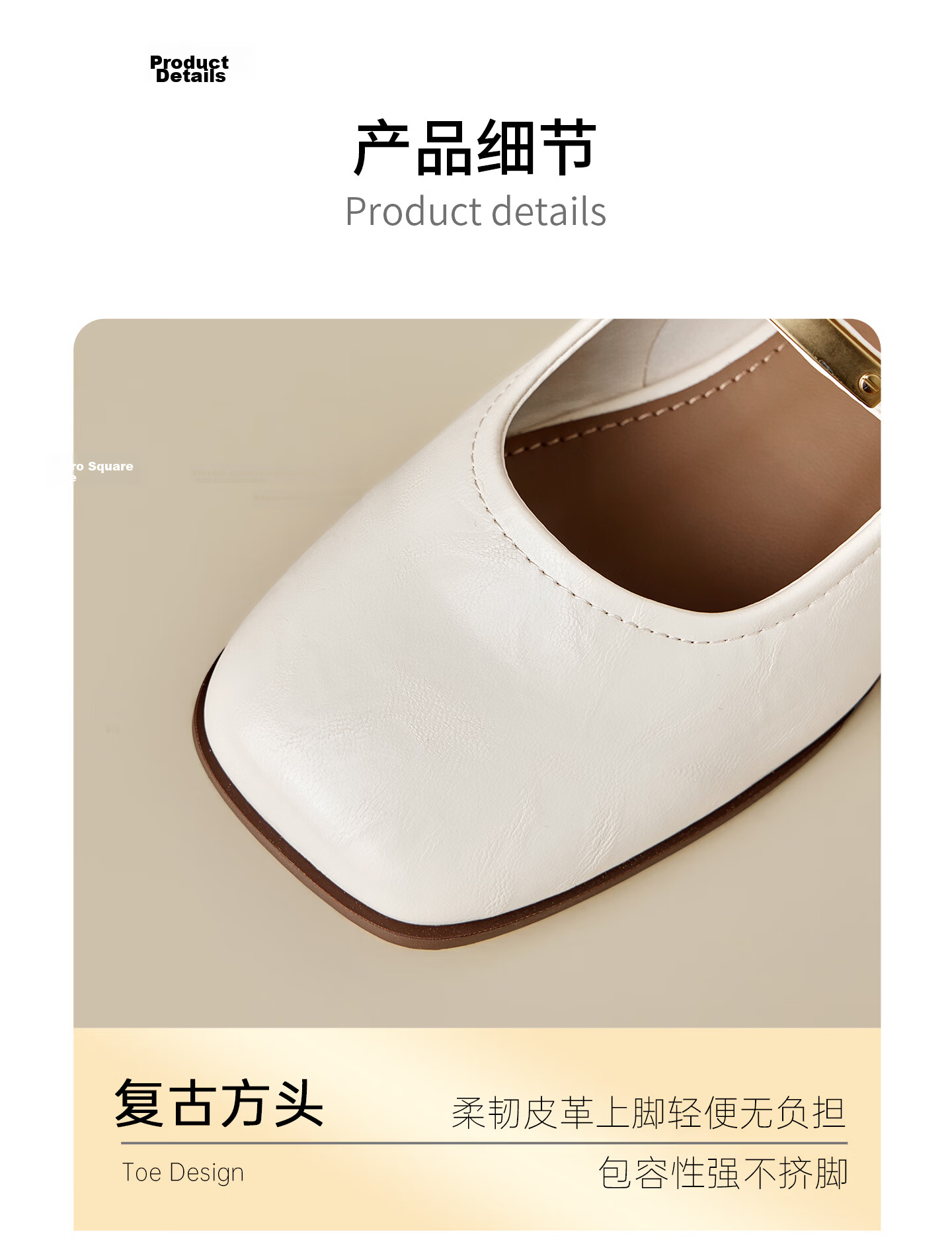 Josiny Mary Jane Flats for Women, Spring And Summer 2025 New Style, Flat Leather Shoes for Commuting, Shallow Mouth Flats, Wine Red, Size 38 17