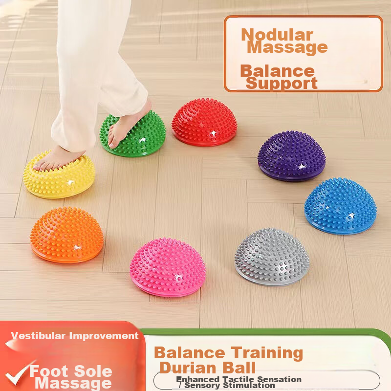 Duweike Balance Durian Sensory Training Foot Massage Children's Game Toy River Crossing Stone Foot Stepping Half-Circle Set of Three