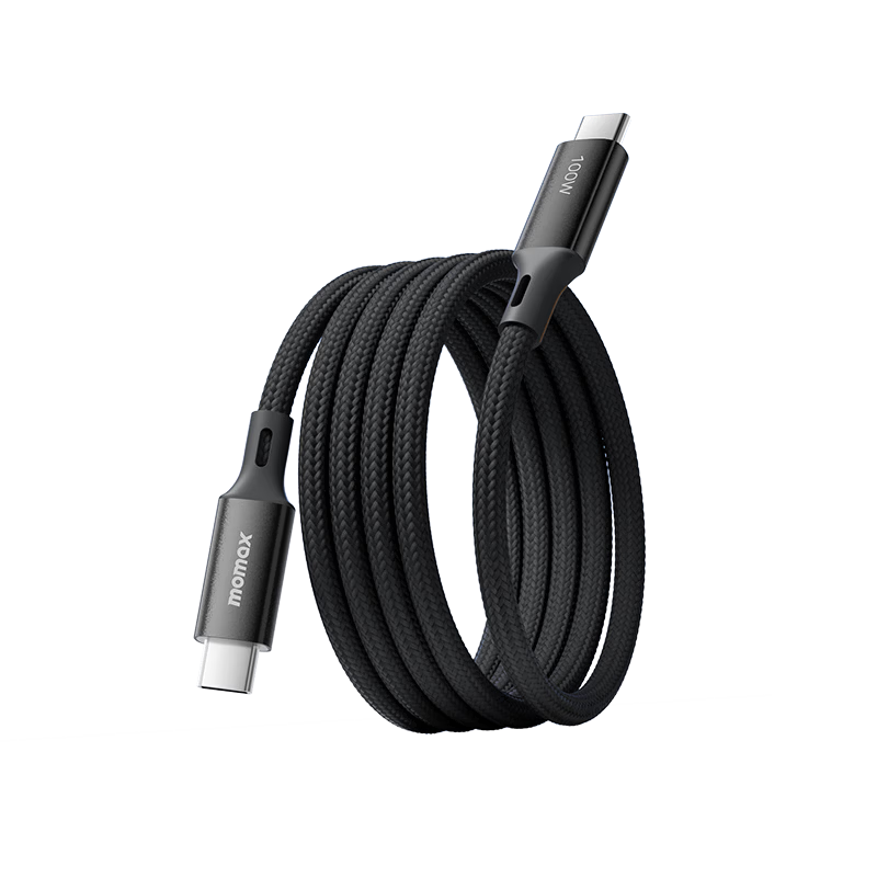 MOMAX Dual-Head Type-C PD60W Fast Charging Cable for Apple iPhone 16/15 Pro Max, Huawei Tablet, iPad, Laptop USB-C Car Charger Cable