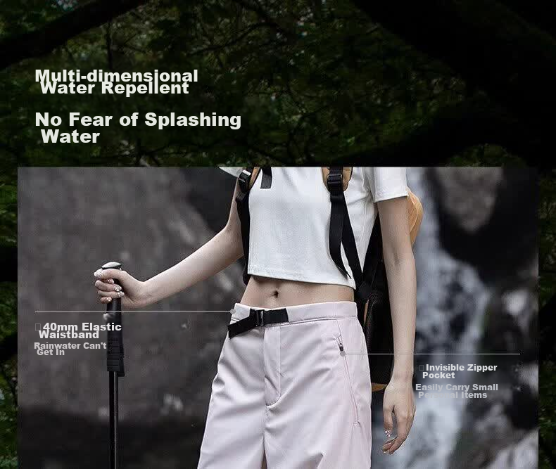 MiiOW Women's Outdoor Softshell Pants 2026 New Spring Summer Windproof Waterproof Breathable Durable Tear-Resistant Hiking Mountaineering Work Pants 12