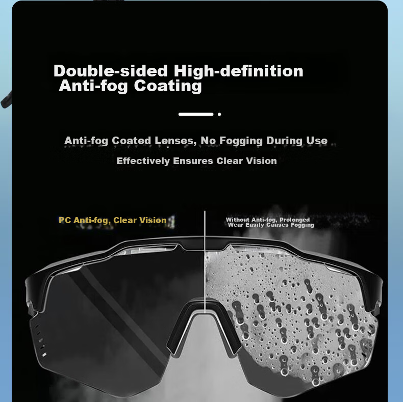 CAPONI Anti-Fog Cycling Glasses for Men And Women, Hiking Sunglasses, Outdoor Sports Photochromic Sunglasses, Day And Night Use, UV Protectio 6