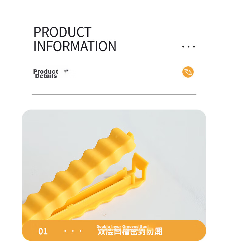 Baijie Sealing Clip for Food, Snack Bag Clip, Tea Bag Clip, 12 Pieces 13
