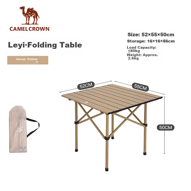 CAMEL Outdoor Camping Folding Table Carbon Steel Leisure Home BBQ Picnic Table 173SL03012