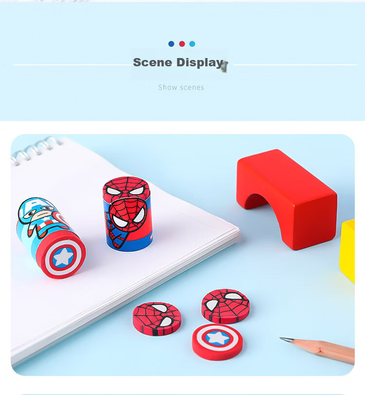 Disney Eraser Cute Cartoon Creative Eraser for Elementary Students No Residue Sketch Art Drawing School Supplies Back to School Stationery Essential 9