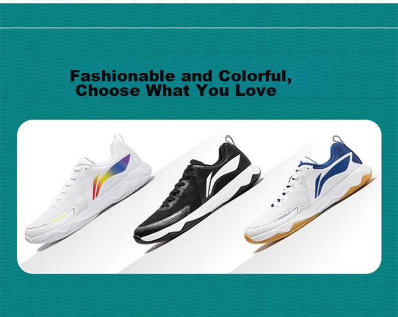 LI-NING Ping Pong Shoes Kirin 3.0 ESS Unisex Non-Slip Shock Absorption Sports Training Shoes Standard White Size 41 3