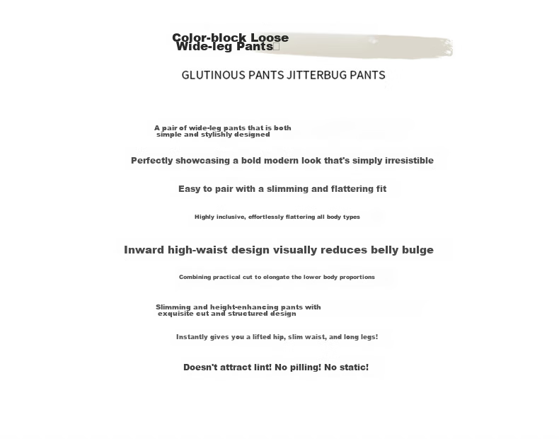 Langsha Women's American Style Work Pants Summer 2026 New High Waist Drawstring Colorblock Quick-Dry Sports Loose Casual Curved Cut Pants 2