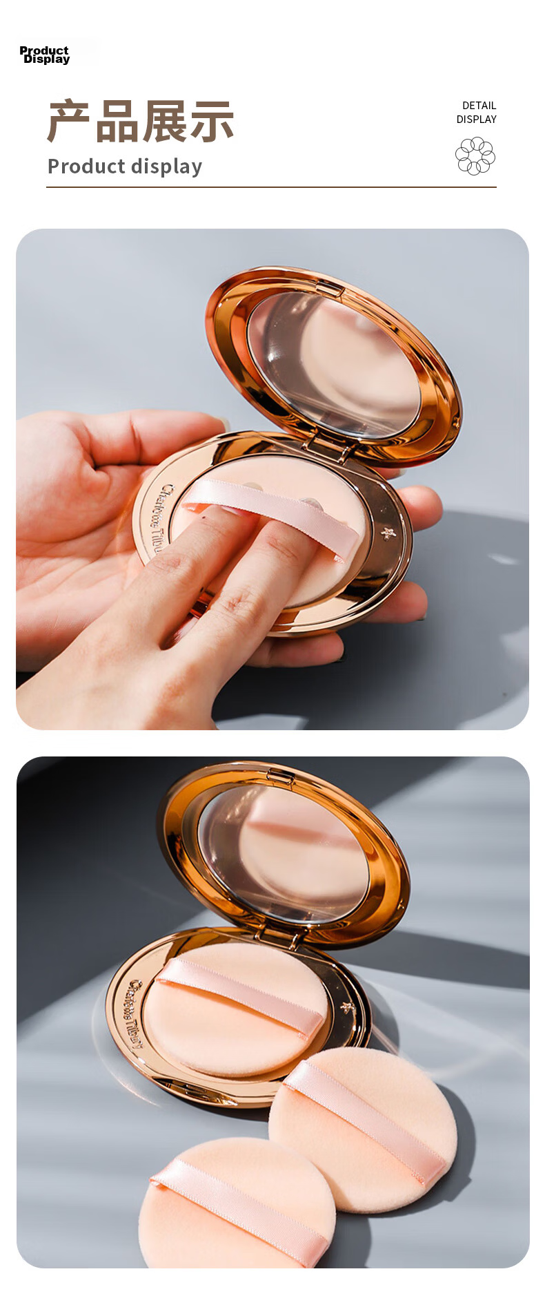 Morning Color Cotton Candy Large Cushion Puff 2-Pack Dual-Use Dry and Wet 100-Point Foundation Cushion Makeup Sponge XL Storage Box 9