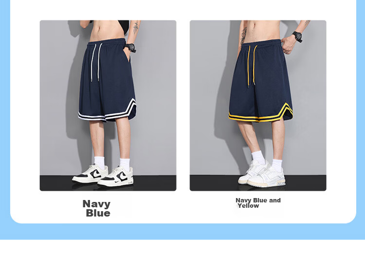 GLM Semir Group American Style Men's Summer Ice Silk Thin Basketball Shorts Quick-Dry Plus Size Casual Pants 12
