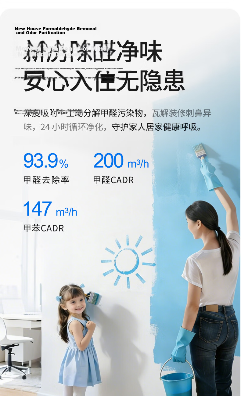 KISSAIR Replacement Filter for Huawei Smart Air Purifier 720 KJ500F-EP500H Bacteria, Formaldehyde, and Odor Removal Filter Mesh 5
