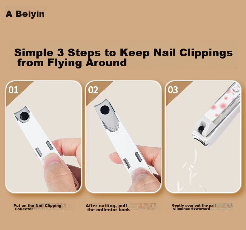 KAI Japan Imported Nail Clipper/Nail Cutter Pliers Single (Anti-Nail Clipping Debris Splash) Medium M 5