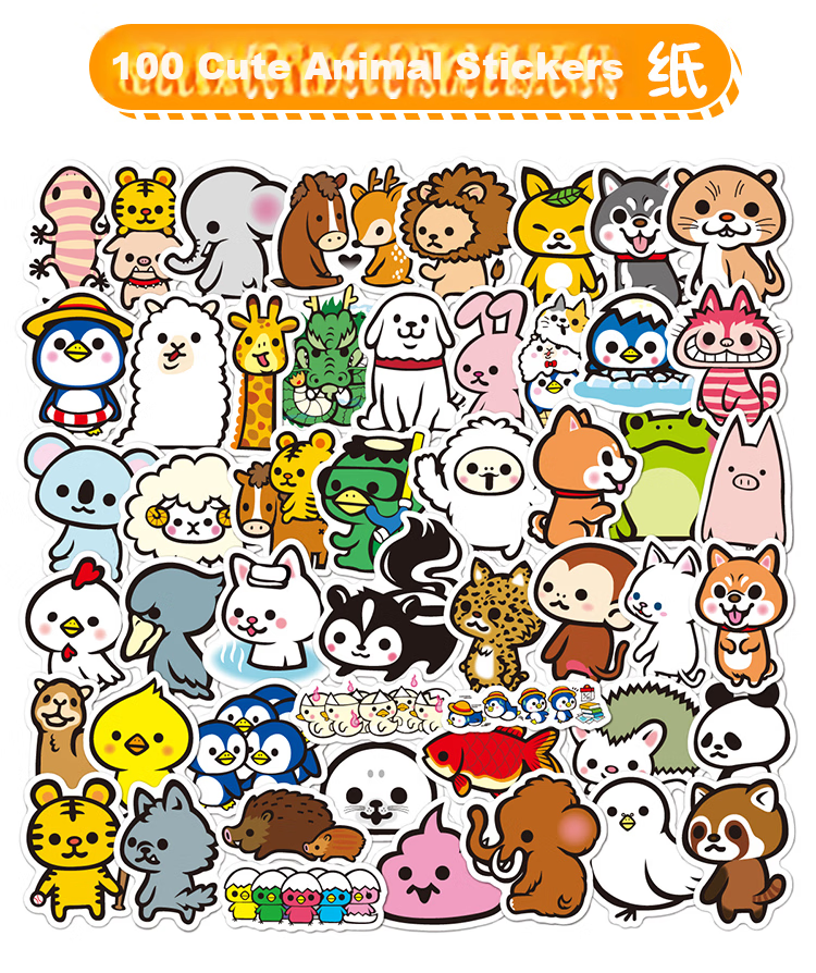 Banjeni Luggage Stickers Refrigerator Car Wall Laptop Storage Box Cabinet Decorative Non-Residue Personalized Stickers 6