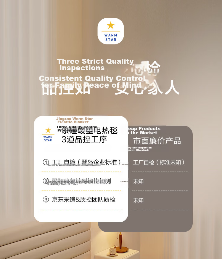 JD Jingzao Electric Heating Blanket 1.2x1.5m Single Dormitory Moisture Removal 3-Level Temperature Control High-Temperature Power Off JD Self-Operated 11