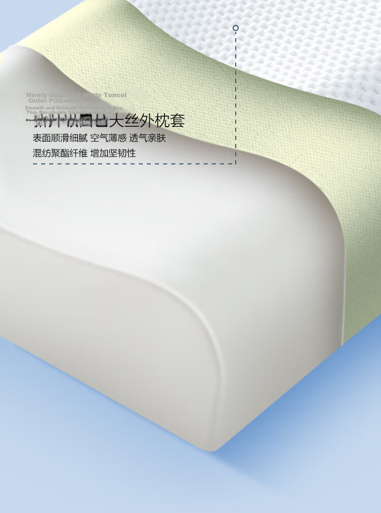 JD Jingzao Z Wave Wave Pillow Pro Aerospace Non-Temperature Sensitive Slow Rebound Antibacterial Memory Foam Pillow Large Size 40*60cm 17