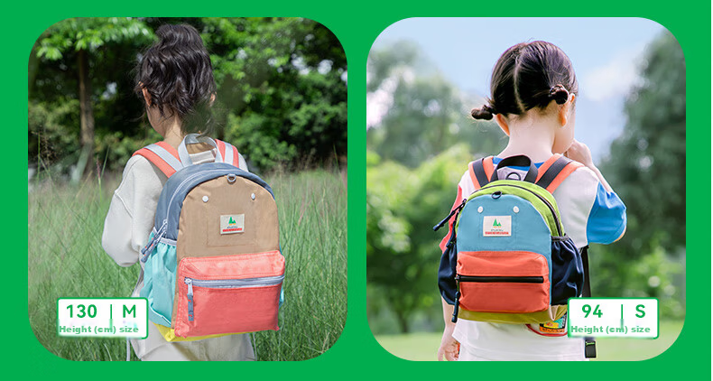 SHUKIKU Children's Backpack for Grades 1-3 Elementary School Students, Ultra-Light Water-Resistant Breathable Backpack for Outdoor Travel, Peach Juice Color, Size M+ 32