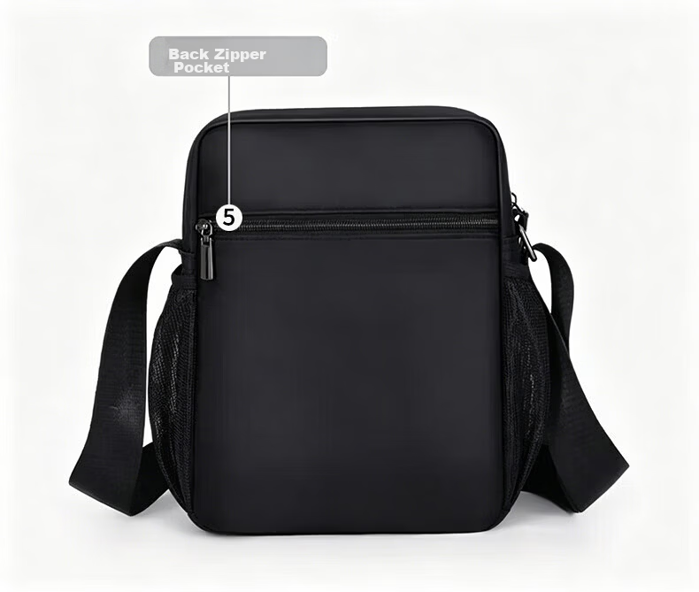 JEEP Men's Large Capacity Crossbody Bag High-end Middle-aged and Elderly Shoulder Bag Commuter Phone Bag Outdoor Travel Small Backpack Messenger Bag 5